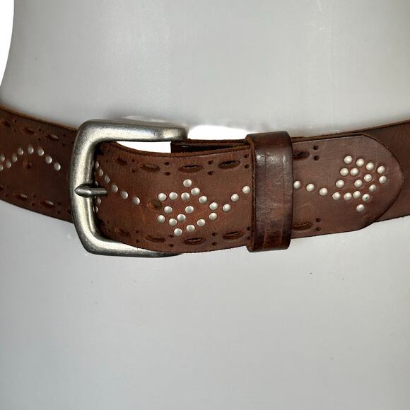 Vintage Gap Genuine Leather Studded Belt - Size M main image 5